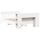 Легло от масивен бор с етажерка за книги, 140x200 см, без матрак