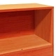 Легло от масивна бор с етажерка за книги, 100x200 см, восъчнокафяво
