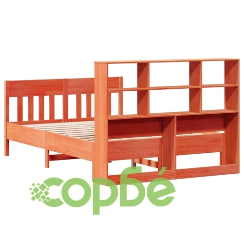 Рамка за легло от масив бор, восъчнокафява, 120x200 см, с място за съхранение ➤ топ цена ➤ sorbe.bg