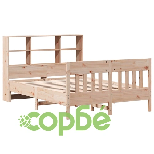 Рамка за легло от масивна чамова дървесина, 120x190 см, с отделения за съхранение ➤ топ цена ➤ sorbe.bg