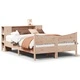 Рамка за легло от масивна чамова дървесина, 140x200 см, с отделения за съхранение