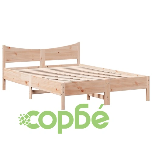 Рамка за легло от масивна чамова дървесина, 140x190 см, със зона за съхранение ➤ топ цена ➤ sorbe.bg