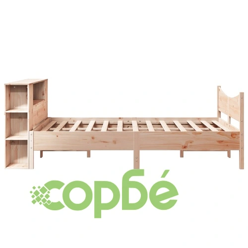 Рамка за легло от масивна чамова дървесина, 140x190 см, със зона за съхранение ➤ топ цена ➤ sorbe.bg