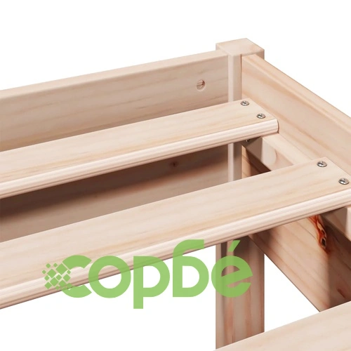 Рамка за легло от масивна чамова дървесина, 140x190 см, със зона за съхранение ➤ топ цена ➤ sorbe.bg