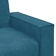Комплект диван от 3 части с възглавници, синьо кадифе, 220 x 78 x 84 см