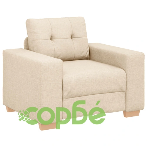 3-Часов Софа Комплект с Възглавници от Текстил в Кремав Цвят ➤ топ цена ➤ sorbe.bg