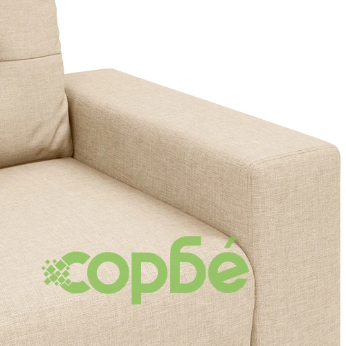 3-Часов Софа Комплект с Възглавници от Текстил в Кремав Цвят ➤ топ цена ➤ sorbe.bg