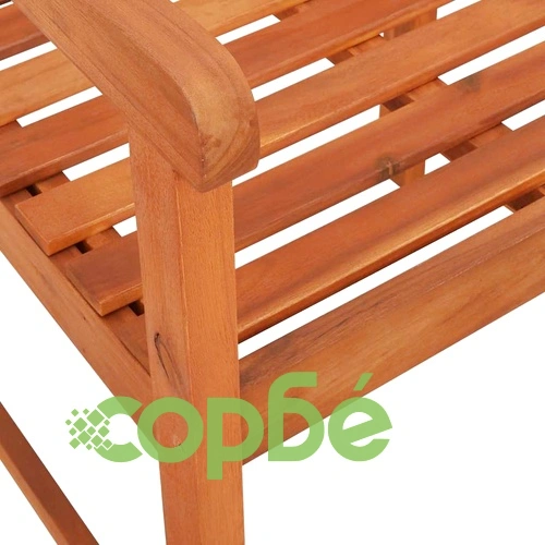 Комплект градински столове 4 броя от акациево дърво 56x55.5x90 см кафяв ➤ топ цена ➤ sorbe.bg