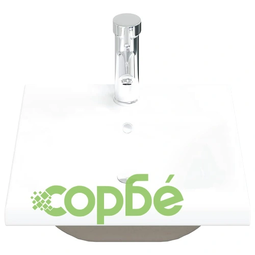 Комплект мебели за баня от 5 части в бетонно сив цвят от инженерно дърво ➤ топ цена ➤ sorbe.bg