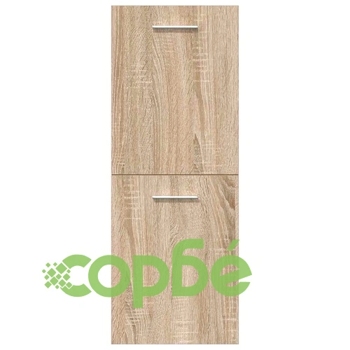 Комплект шкафове за баня от 4 части - дъб сонома от инженерно дърво ➤ топ цена ➤ sorbe.bg