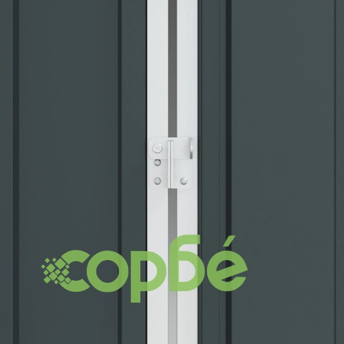 Клетка за птици с удължение от стомана - Антрацит 112x442x141 см ➤ топ цена ➤ sorbe.bg