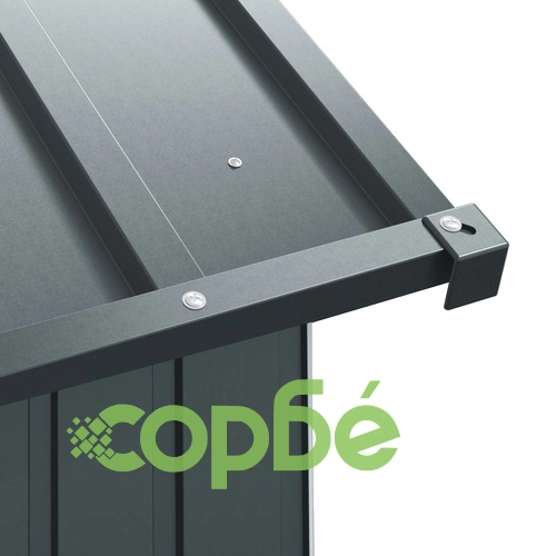 Авиария за птици от стомана, антрацитено сива, 210x215x247 см, за външен монтаж ➤ топ цена ➤ sorbe.bg