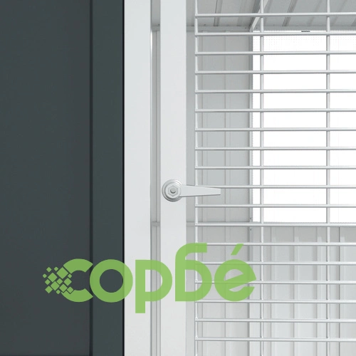 Клетка за птици от поцинкована стомана - Антрацит, 215x78x200 см, за външна употреба ➤ топ цена ➤ sorbe.bg