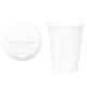 Хартиени Чаши за Кафе с Капачки 1000 бр. - 12oz (300ml) Висококачествени Бели