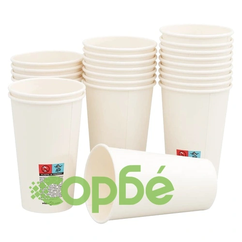 Хартиени чаши за кафе с капачки 1000 бр. - 16oz/400ml, висококачествени, устойчиви на изтичане ➤ топ цена ➤ sorbe.bg