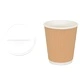 Хартиени Чаши за Кафе с Капачки 1000 бр. - Кафяви, 8oz/200ml, Еко Материали