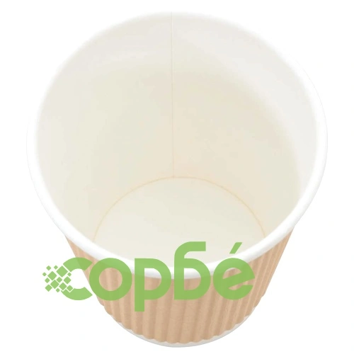Хартиени Чаши за Кафе с Капачки 1000 бр. - Кафяви, 8oz/200ml, Еко Материали ➤ топ цена ➤ sorbe.bg