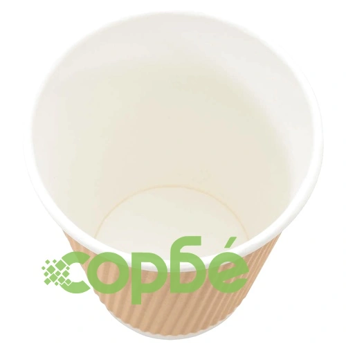 Хартиени чаши за кафе с капачки 1000 бр. 12oz 300ml, кафяви ➤ топ цена ➤ sorbe.bg