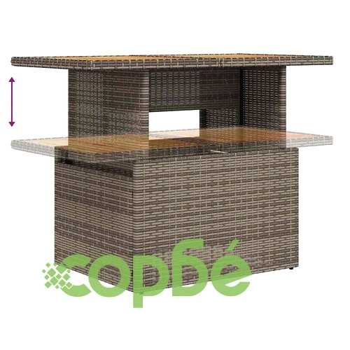 Градински комплект диван от черен полиратан със 7 части и възглавници ➤ топ цена ➤ sorbe.bg