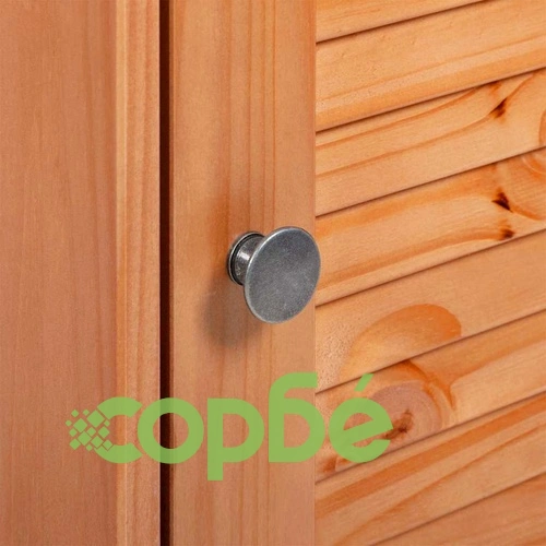 Комплект мебели за баня VIGO от масивно борово дърво 37x34x80 см - 2 части ➤ топ цена ➤ sorbe.bg