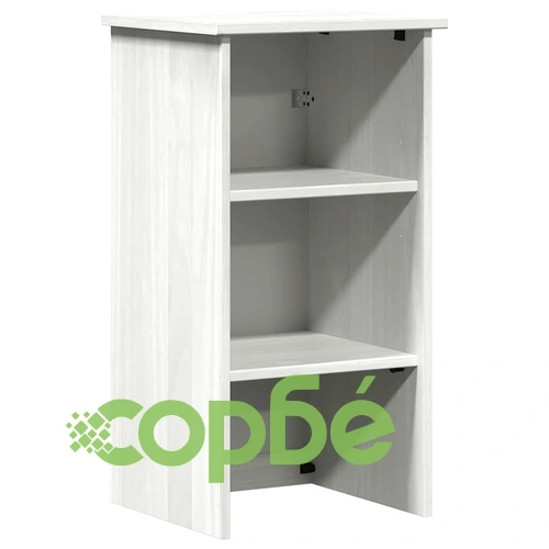 Комплект мебели за баня VIGO 2 части от масивна борова дървесина кафяв и бял 37 x 34 x 150 см ➤ топ цена ➤ sorbe.bg