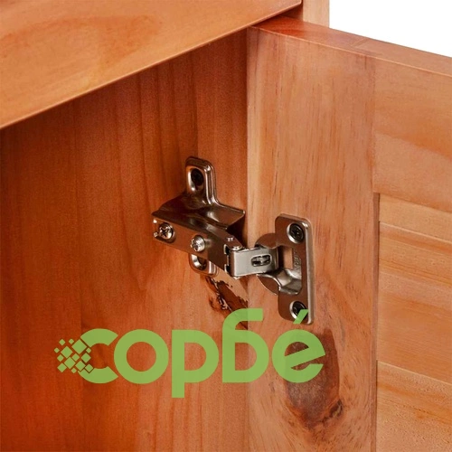 Комплект мебели за баня VIGO 5 части от масивен бор 37x34x110 см меденокафяво ➤ топ цена ➤ sorbe.bg