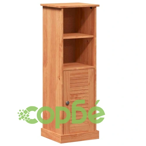 Комплект мебели за баня VIGO 5 части от масивен бор 37x34x110 см меденокафяво ➤ топ цена ➤ sorbe.bg