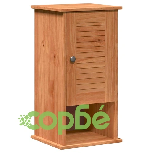 Комплект мебели за баня VIGO 5 части от масивен бор 37x34x110 см меденокафяво ➤ топ цена ➤ sorbe.bg