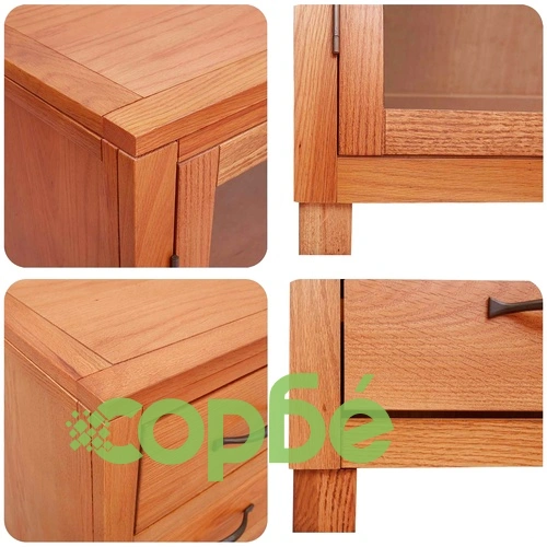 Комплект мебели за съхранение, 2 броя, масивен дъб и бор, 80 x 35 x 185 см ➤ топ цена ➤ sorbe.bg