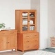 Комплект мебели за съхранение с чекмеджета, инженерно дърво, 80 x 50 x 160 см, кафяв