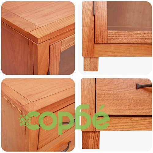 Комплект мебели за съхранение с чекмеджета, инженерно дърво, 80 x 50 x 160 см, кафяв ➤ топ цена ➤ sorbe.bg