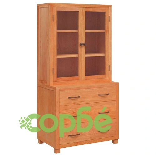 Комплект мебели за съхранение с чекмеджета, инженерно дърво, 80 x 50 x 160 см, кафяв ➤ топ цена ➤ sorbe.bg