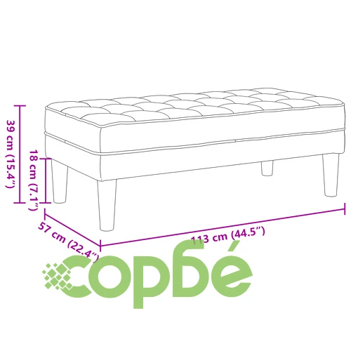 2-Части Диван Комплект с Възглавници от Лен - Бежов ➤ топ цена ➤ sorbe.bg