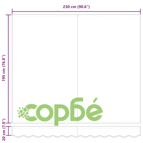 Автоматичен прибиращ се навес от полиестер - черен 250x200 см ➤ топ цена ➤ sorbe.bg