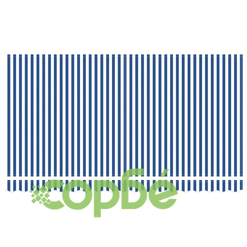 Автоматичен прибиращ се сенник с щора на райета крем 350 x 200 x 120 см плат и метал ➤ топ цена ➤ sorbe.bg