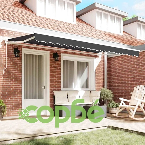 Сгъваем навес антрацит 350x200 см от полиестер и алуминий ➤ топ цена ➤ sorbe.bg