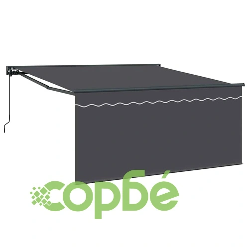 Ръчен сгъваем навес с антрацитова тента 300 x 250 cm ➤ топ цена ➤ sorbe.bg