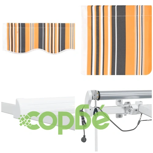 Автоматичен прибираем сенник с LED осветление Многоцветен 300x250 cm ➤ топ цена ➤ sorbe.bg