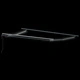 Автоматичен прибиращ се сенник с LED многоцветни ивици от акрилна тъкан 350x250 см