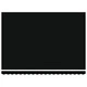 Автоматичен прибиращ се сенник с LED осветление, черен, 450x300 см, с тъкан за подмяна