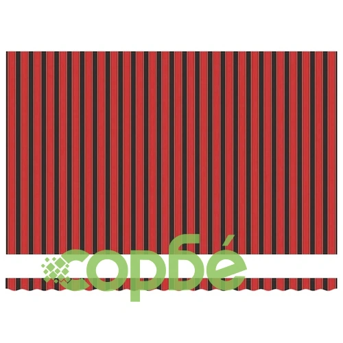 Ръчен сгъваем навес оранжево и кафяво 500x300 см текстил ➤ топ цена ➤ sorbe.bg