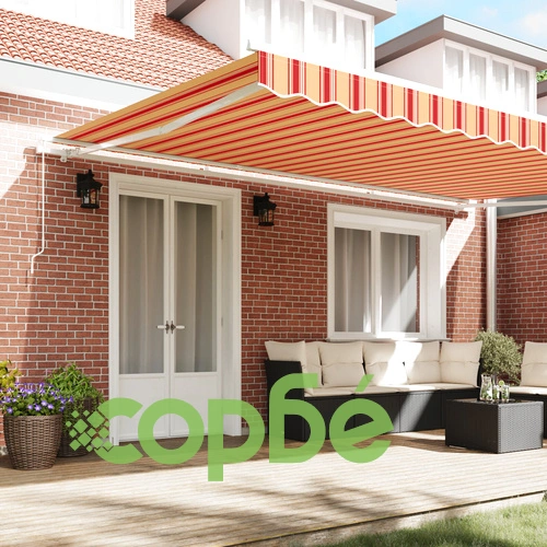 Прибираем Сенник от Полиестер в Жълто и Оранжево 500x300 см ➤ топ цена ➤ sorbe.bg