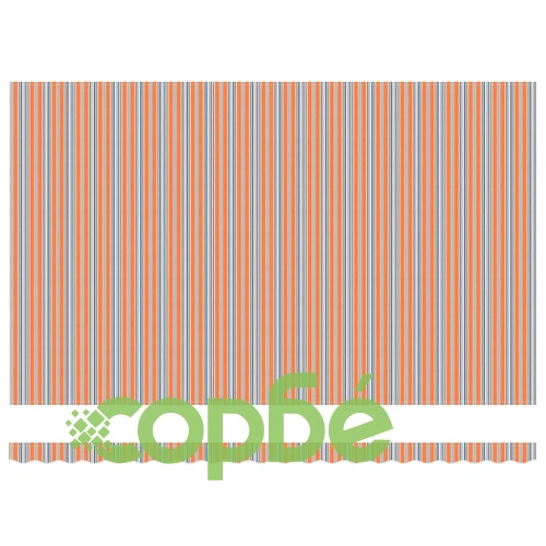 Ръчен прибираем сенник с LED осветление, многоцветни райета, 500x300 см ➤ топ цена ➤ sorbe.bg