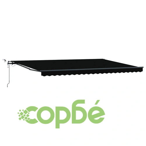 Автоматичен прибираем сенник с LED осветление, черен, 500x350 см, акрилен текстил на топ цена от sorbe.bg Автоматичен прибираем сенник с LED осветление, черен, 500x350 см, акрилен текстил ➤ топ цена ➤ sorbe.bg