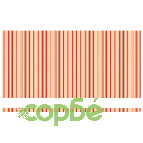 Ръчен прибираем сенник с жълто-оранжеви райета 600x350 см ➤ топ цена ➤ sorbe.bg