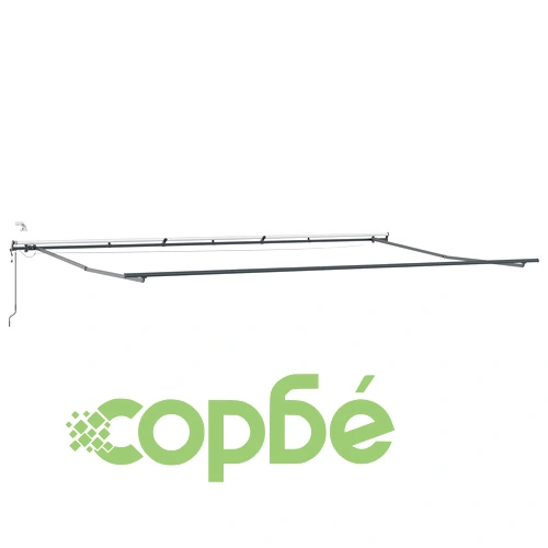 Автоматичен прибираем сенник с LED осветление, червено-бял, 600x350 см на топ цена от sorbe.bg Автоматичен прибираем сенник с LED осветление, червено-бял, 600x350 см ➤ топ цена ➤ sorbe.bg