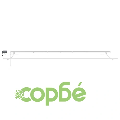 Сгъваем навес с ръчно управление и LED осветление 600 × 350 cm Многоцветен ➤ топ цена ➤ sorbe.bg