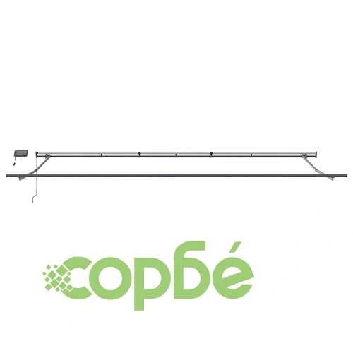 Сгъваем навес с LED осветление Многоцветен 600 × 350 cm от текстил ➤ топ цена ➤ sorbe.bg