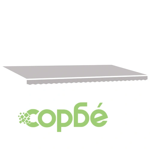 Автоматичен прибираем сенник с LED осветление, светлосив, 600x350 см ➤ топ цена ➤ sorbe.bg
