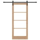 Плъзгаща врата ORKDAL от масивно борово дърво и стъкло, 86x198.5x4 см